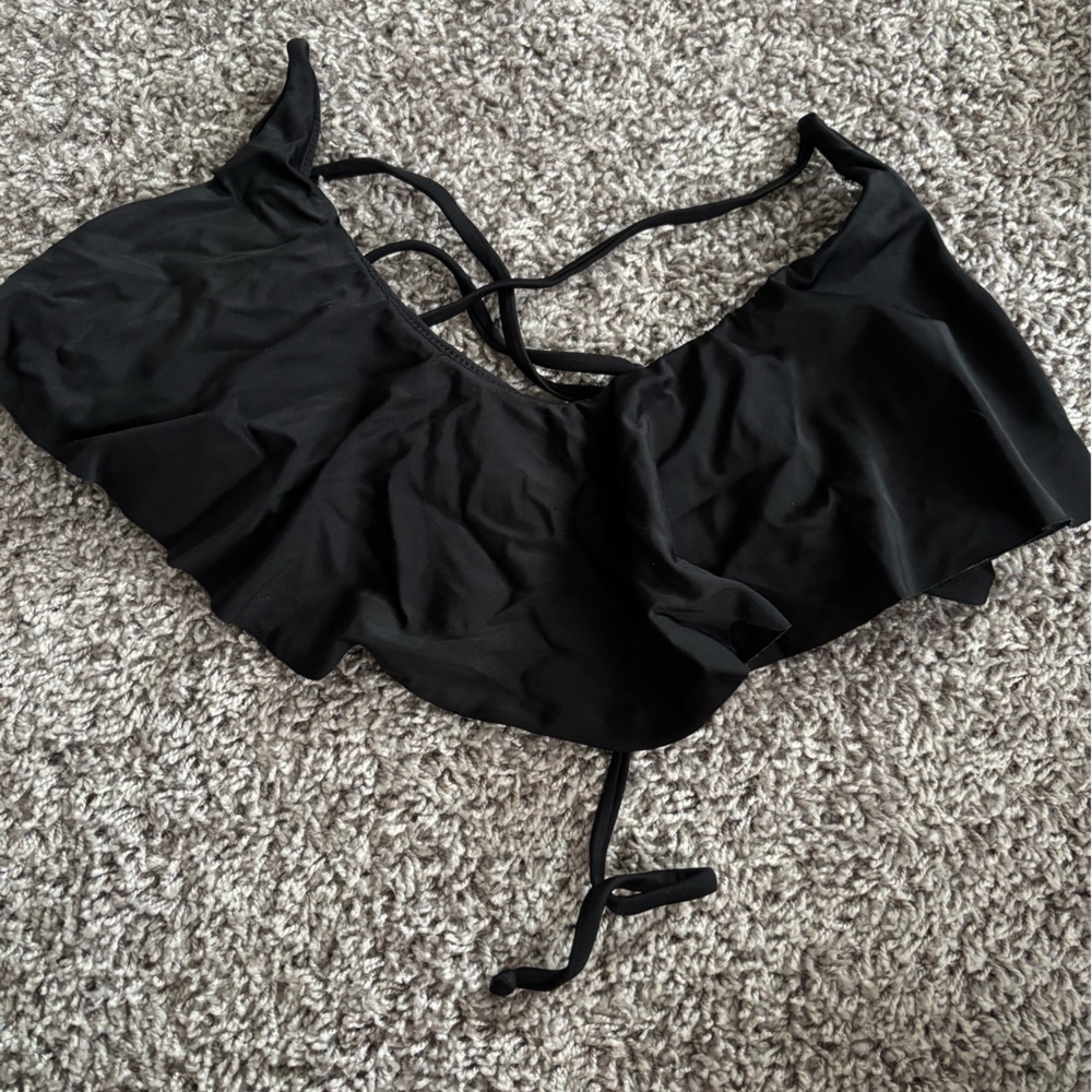Black bikini top
